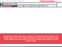 Tablet Screenshot of humanitiesfoundation.org